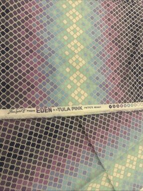 Eden by Tula Pink Mosaic Fabric - Pastel Gradient Honeycomb